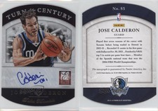 2013-14 Panini Elite Turn of the Century Signatures /50 Jose Calderon #85 Auto