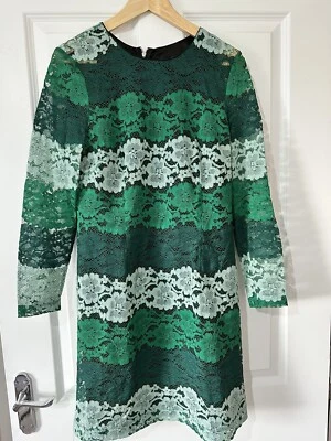 Star by Julien Macdonald dress size 14. Green.zip at back - Image 1 of 2