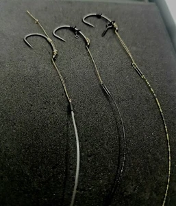 Plataformas combinadas x 5 estilo Korda - trenza de bucle - plataformas de carpa atadas listas - auge - vafter - Imagen 1 de 9