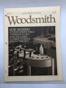 Woodsmith Magazine #77 - October 1991 - Kerf Bending, Curved-Front Table. - Picture 1 of 4