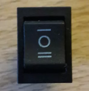 Rocker Switch DPDT On-Off-On Centre Off 6A 250V I/O/II Marking camper motorhome - Picture 1 of 5
