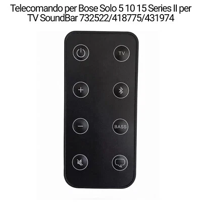 Telecomando per Bose Solo 5 10 15 Series II per TV SoundBar 732522/418775/431974 - Immagine 1 di 4