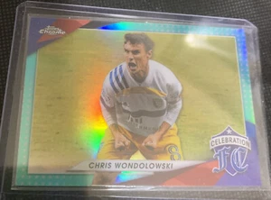 2021 Topps Chrome MLS Celebration Aqua Refractor 44/99 Chris Wondolowski 03/99 - Picture 1 of 3