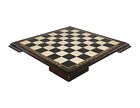 Drewniana szachownica CZARNA 4 - Wysoka jakość - Ręcznie robiona sztuka mosaci - 48 cm / 19"