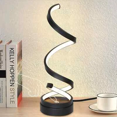 LED Spiral Tischlampe/ Nachtlicht Mit 3 Farbtemperatur/ Augenschutz Spiral Lampe - Bild 1 von 4