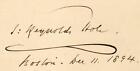RARE ! Carte « Archevêque de Cantorbéry » Samuel Hole signée à la main 2,5 x 4,5
