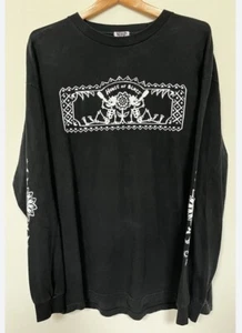 Vintage Y2K Shirt House Of Blues Long Sleeve Shirt Size XXL Black White Great - Imagen 1 de 6