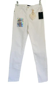 DKNY *New* Girls White Perfect Fit Stretch Denim Jeans Sz 14 - Picture 1 of 11