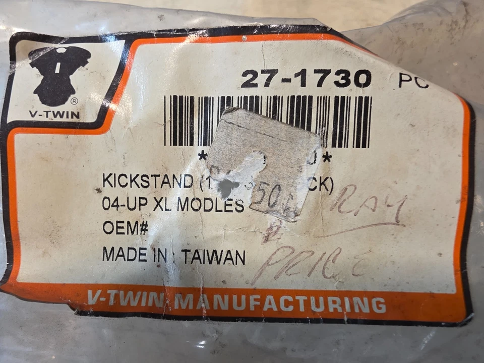 Soporte Harley Davidson Sportster V-Twin 27-1730 NUEVO Jiffy Stand 1" más corto Foto 1 de 3