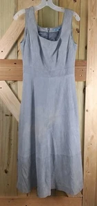 Robe femme Antonio Melani 6 cuir gris sans manches doublée midi - Photo 1/5