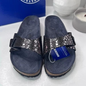 Sandalia Birkenstock Madrid BS Birko Pasillo Piedra Metálica Negra Hombre 10/EU 43 NUEVA SIN CAJA - Imagen 1 de 9