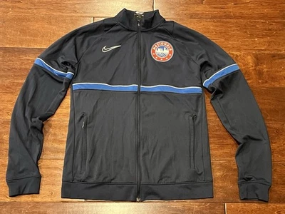 Nike CV2677 Azul Blanco Para Mujer Pequeña Academia Nacional de Fútbol Cremallera Chaqueta de Pista Foto 1 de 4
