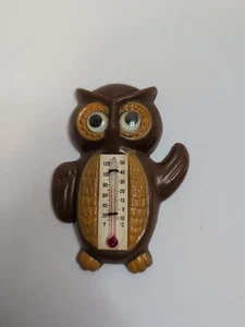Arjon Owl Thermometer Fridge Magnet Vintage Hong Kong Google eyes - Picture 1 of 3