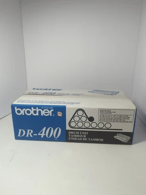 Unidad de cartucho de tambor Brother DR-400 negro OEM genuino nuevo/sellado de fábrica Foto 1 de 3