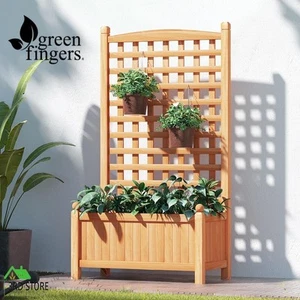Greenfingers Garden Bed Raised Wooden Planter Box Vegetables 64x35x115cm - Picture 1 of 12