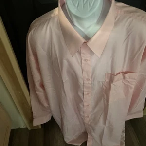 Daniel Ellissa New York Dress Shirt Sz 191/2 34-35 PINK Long Sleeve Pocket(B6) - Picture 1 of 4
