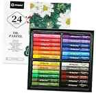Oil Pastels Set Of 24 Colors (10X70mm), Soft Oil Pastels For 24 Basic Colors