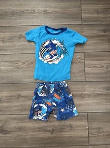 Boys Blue Shark Surf Pajamas - The Children’s Place - Size 4 - Picture 1 of 1