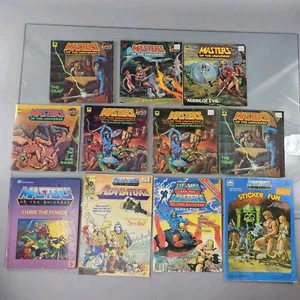 He-Man Masters of the Universe Golden Adventure Books & Magazines w Posters 1985 - Picture 1 of 19
