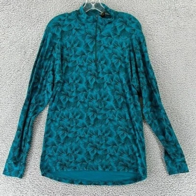 Camisa de Colección REI Hecha en EE. UU. Manga Larga 1/4 Cremallera Pull Over Para Hombre Fauna Mediana Foto 1 de 4