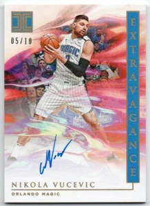 2019-20 Panini Impeccable Extravagance Holo Gold Nikola Vucevic Auto 05/10 - Picture 1 of 1