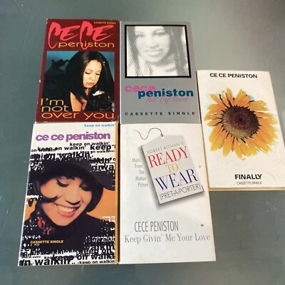 Cece Peniston Cassette Lot  Hit By Love I’m Not Over You Keep On Walkin’ VG - Image 1 of 4