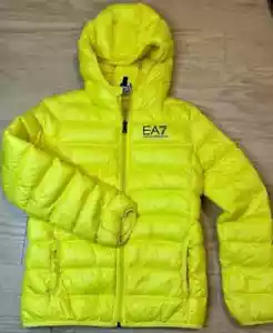 Emporio Armani EA7 Down Jacket Kids Size 12 Yellow - Picture 1 of 3