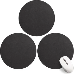 3 Pack Mouse Pads round Mat for Home Office Work Desk Computer Laptop Travel, Sm - Picture 1 of 12