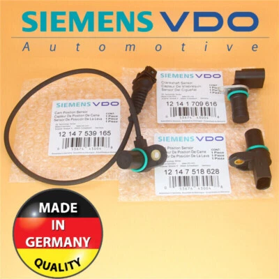 New 2 Engine Camshaft & 1 Crankshaft Position Sensors fit BMW 330Ci 2001 - 2005 - Image 1 of 4