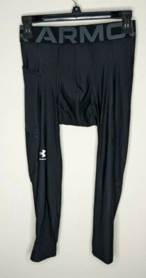 Medias de compresión Under Armour HeatGear, negras, medianas para hombre Foto 1 de 3