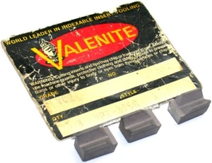 Lot of 3 New Valenite Carbide Inserts VPT-375G VC2 - Picture 1 of 1
