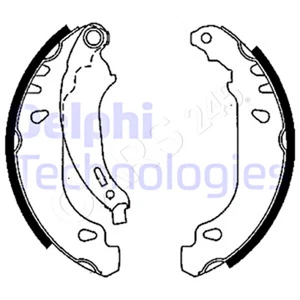 Juego de pastillas de freno DELPHI para RENAULT DACIA Clio II caja Logan I 98-15 7701205758 - Imagen 1 de 1