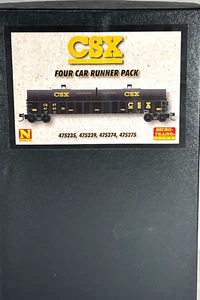MICRO-TRAINS LINE N SCALE 4-PK 50' STEEL SIDE GONDOLA/COIL CARS CSX 99300173 - Picture 1 of 4