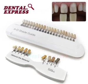 Dental Shade Guide A-D 20 IPS Natural Die ND 1-9 Bleach Porcelain Teeth Abutment - Picture 1 of 5
