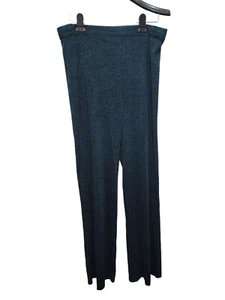 Pantalones para mujer Exclusively Misook medio jaspeado verde negro acrílico - Imagen 1 de 4