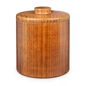 Hand crafted 1.2L / 40 oz solid wood ice bucket with lid - Picture 1 of 3