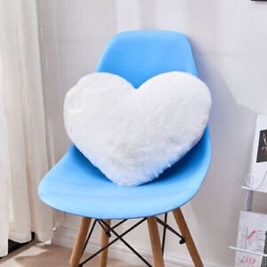 Heart Shape Faux Fur Pillow Case With Inner Pillow Filling Package