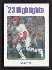 No-Hitter (Michael Lorenzen) 2024 Topps Heritage #5 White Border Parallel SP - Picture 1 of 2