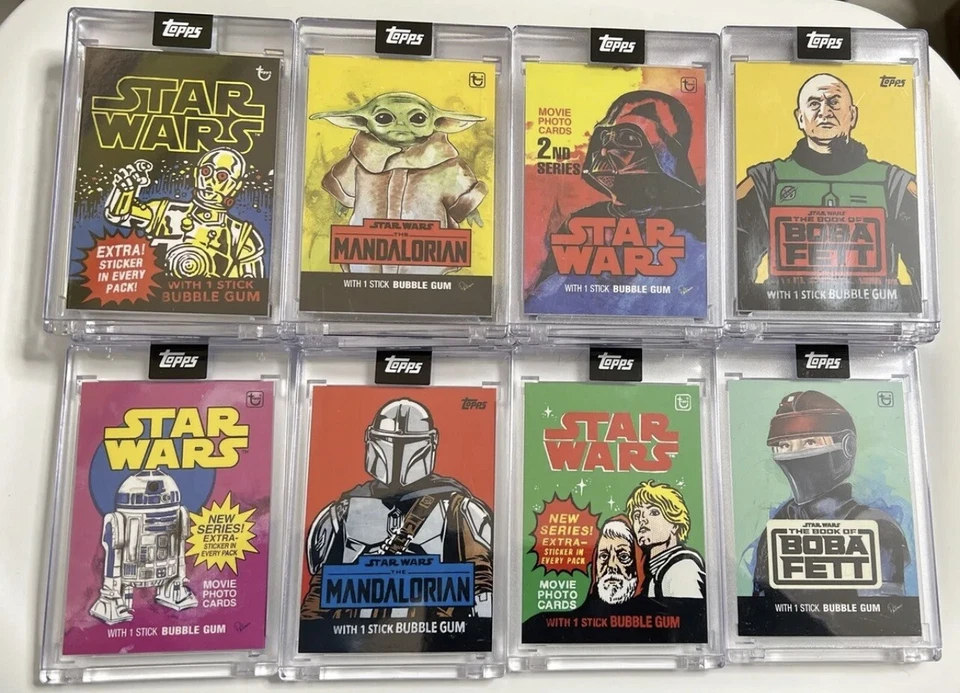2022 Topps May The 4th Star Wars JUEGO COMPLETO TARJETA # 1-8 ~ ENVÍO GRATUITO Foto 1 de 1