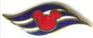 Prendedor Disney 852 DCL miembro del elenco Mickey Wave Cruise Line logotipo de barco - Imagen 1 de 1
