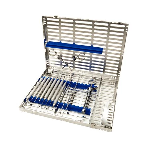 Hu-Friedy IM4168 IMS Signature Series Cassette 16-Instrument Large Blue - Image 1 of 1