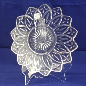 Plato de caramelo federal transparente y de pétalos cruzados - Imagen 1 de 1