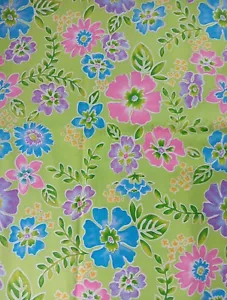 Zoe by Max & Nobie Fabric by MODA Floral on Green BOHO Whimsy OOP Quilting Craft - Picture 1 of 3