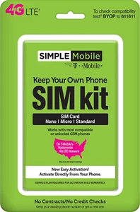 , Powered by Tmobile, Universal Sim Kit - Picture 1 of 1