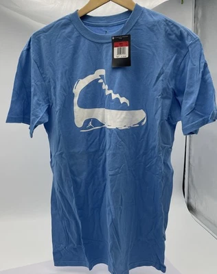 NUEVO CON ETIQUETAS Nike Air Jordan Jumpman Zapato Dibujado Camiseta Azul Claro Talla Grande Foto 1 de 4