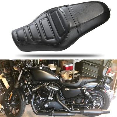 Asiento de dos asientos para conductor pasajero para Harley Sportster Iron 1200 883 XL 1200 883 72 Foto 1 de 4