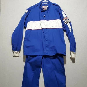 G Force Racing Suite Blue 3-2A/5 FR Fire Resistant XL Top Large Bottoms - Picture 1 of 19