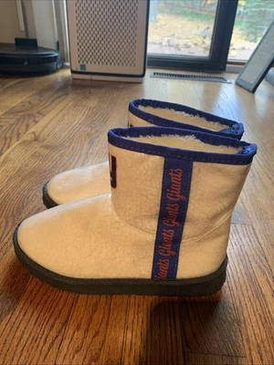 Mujeres NY Giants Cálidas Forradas Sherpa • Botas a Prueba de Agua - Talla 6  Foto 1 de 4