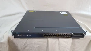 Cisco WS-C3750X-24T-S V06 24 Port Gigabit Ethernet Switch with Rackmount Ears ON - Picture 1 of 15