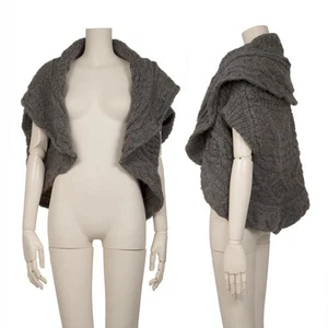 tricot COMME des GARCONS Wool Low Gauge Cable Knit Bolero Size S-M(K-147311) - Picture 1 of 11